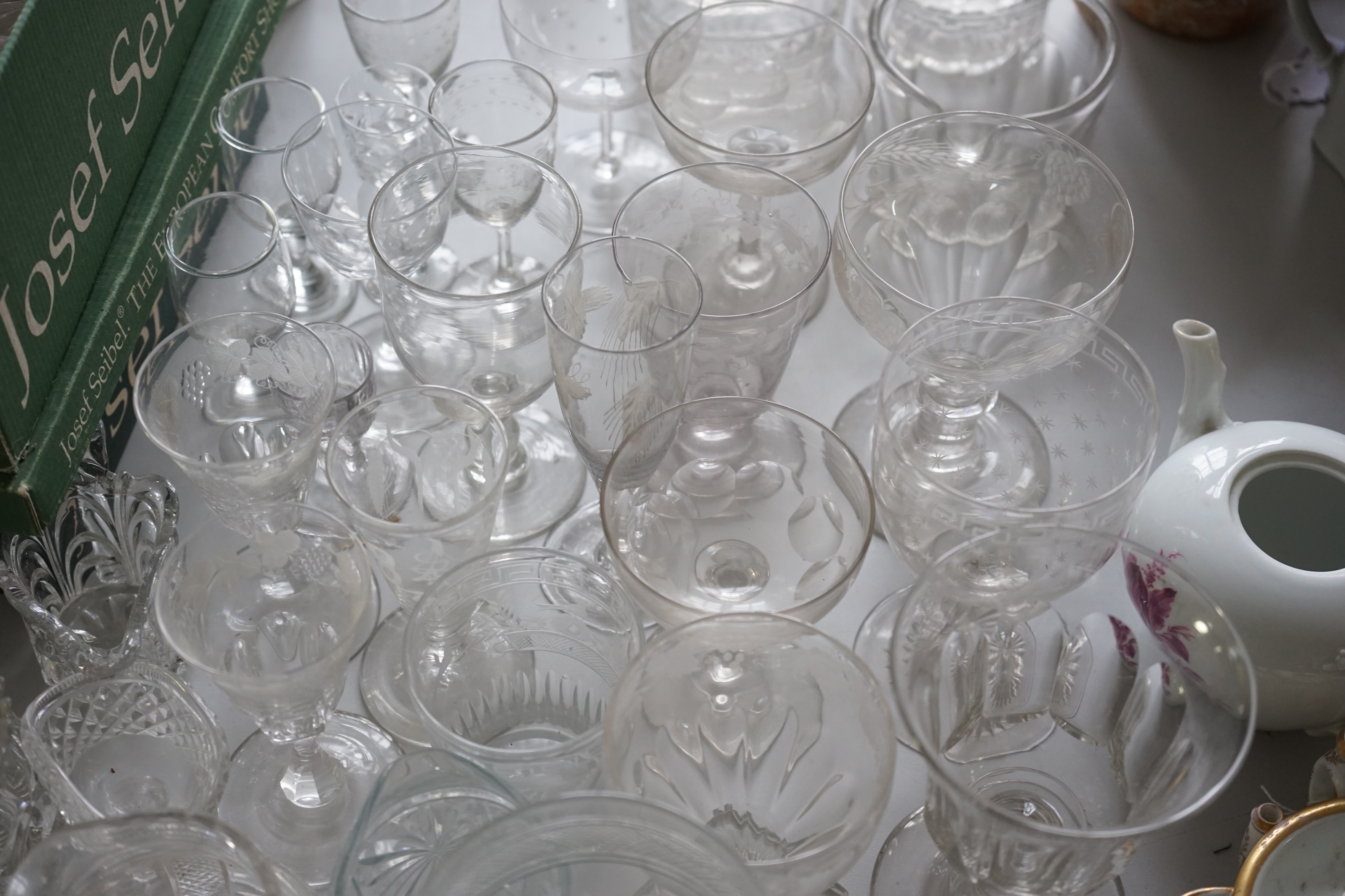 A quantity of assorted Victorian and later glassware